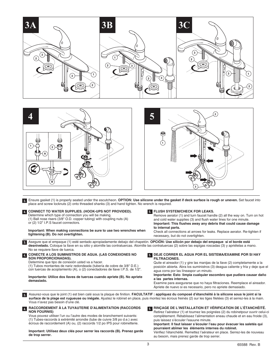 Factory Direct Hardware Delta B3310LF Foundations Core User Manual | Page 3 / 6