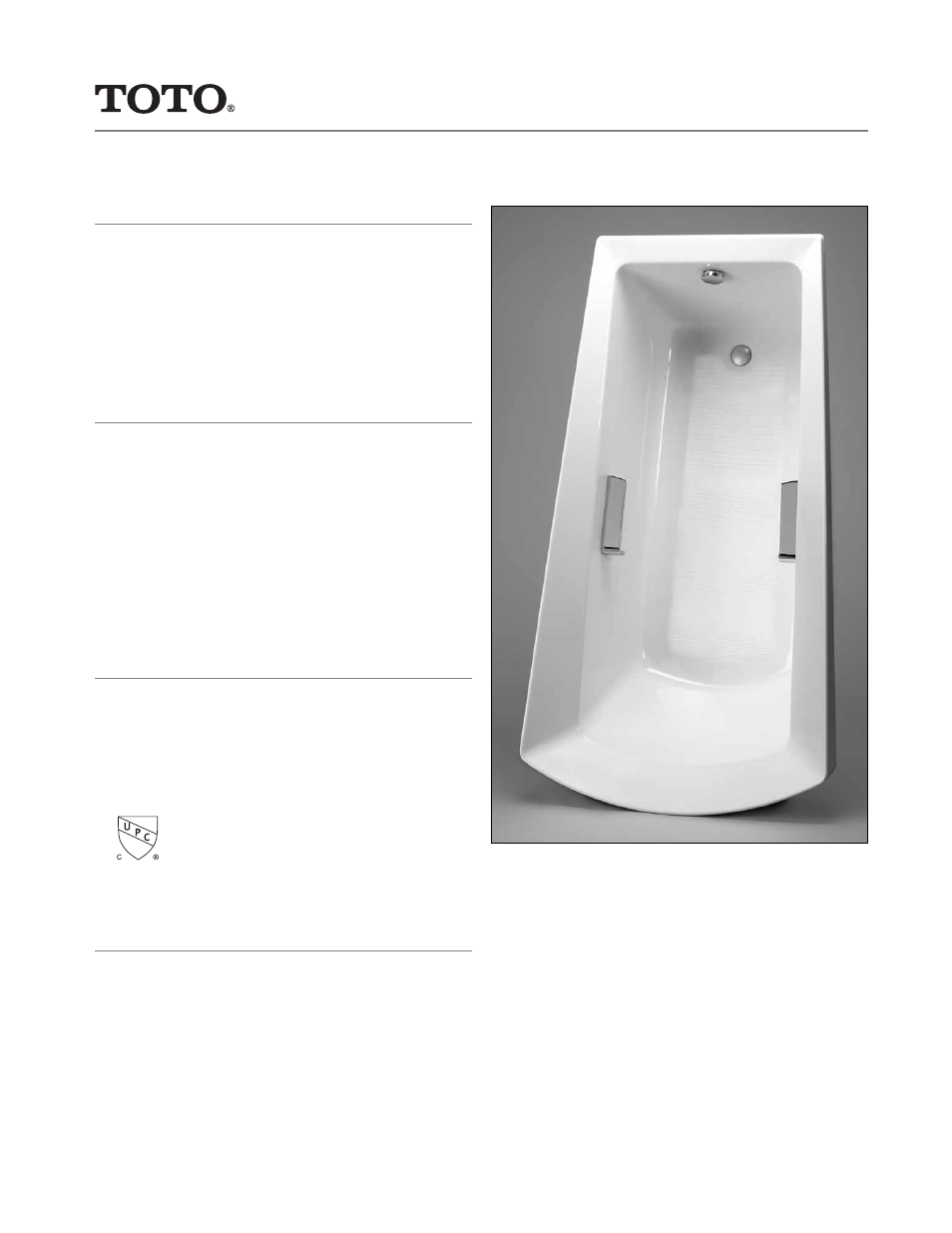 Factory Direct Hardware Toto ABY964NY User Manual | 2 pages