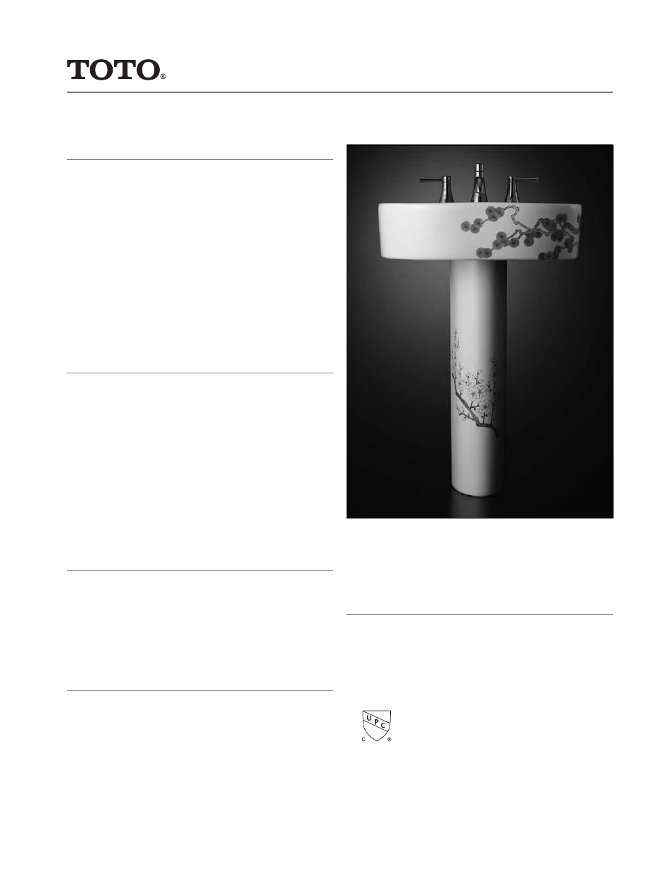 Factory Direct Hardware Toto LPT790.8#01-PP User Manual | 2 pages