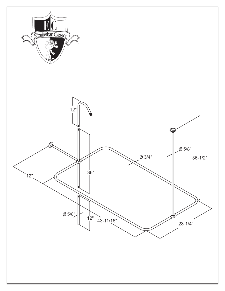 Specification for tw27 - tw29 | Factory Direct Hardware Elizabethan Classics ECTW27 User Manual | Page 2 / 3