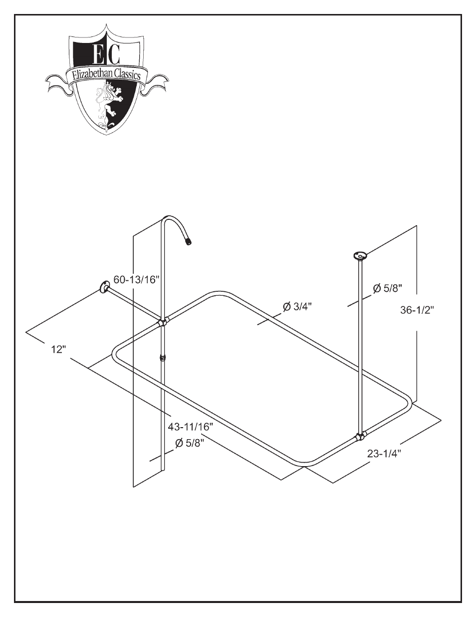 Specification for tw14 - tw16 | Factory Direct Hardware Elizabethan Classics ECTW14 User Manual | Page 2 / 2