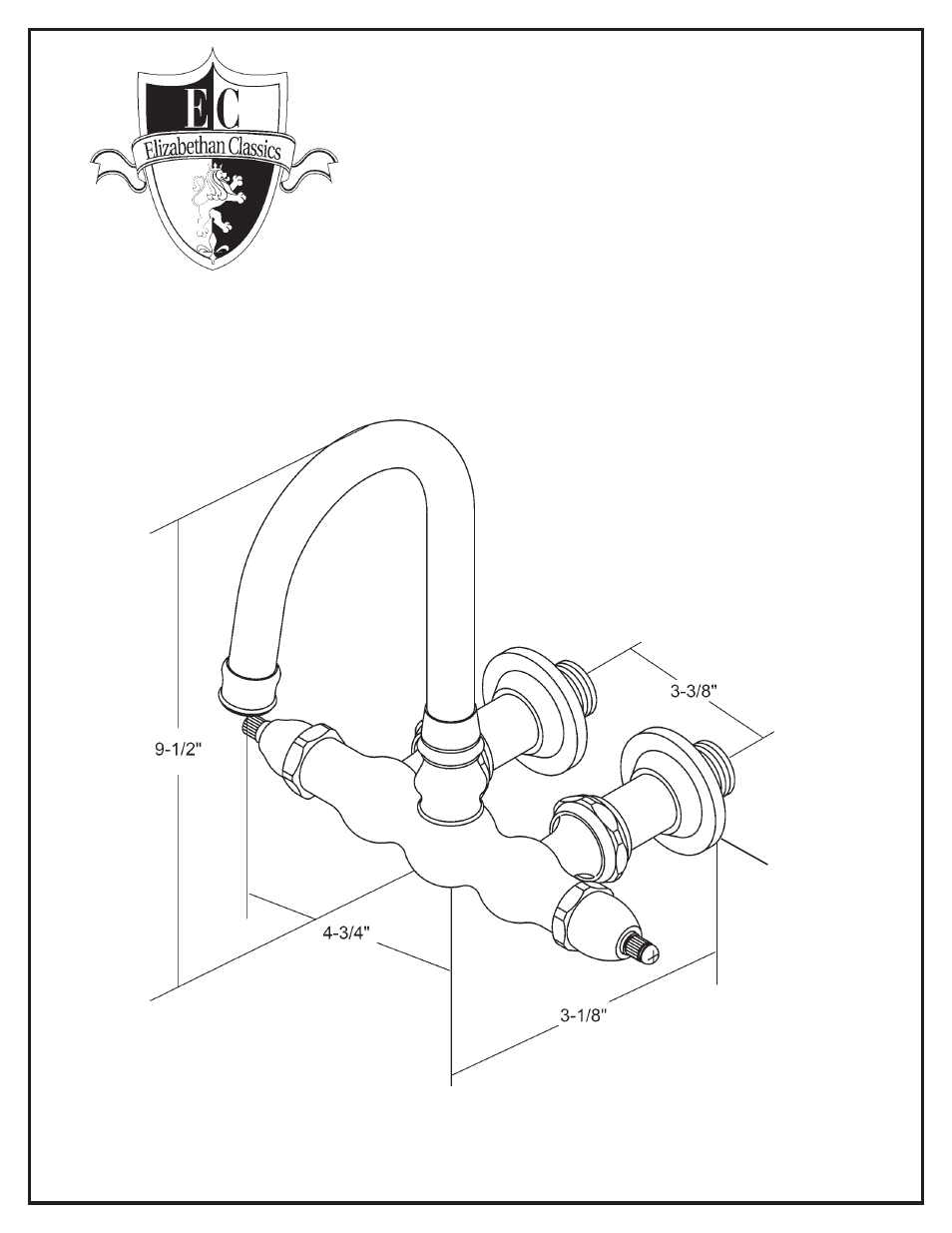 Factory Direct Hardware Elizabethan Classics ECTW59 Clawfoot User Manual | 1 page