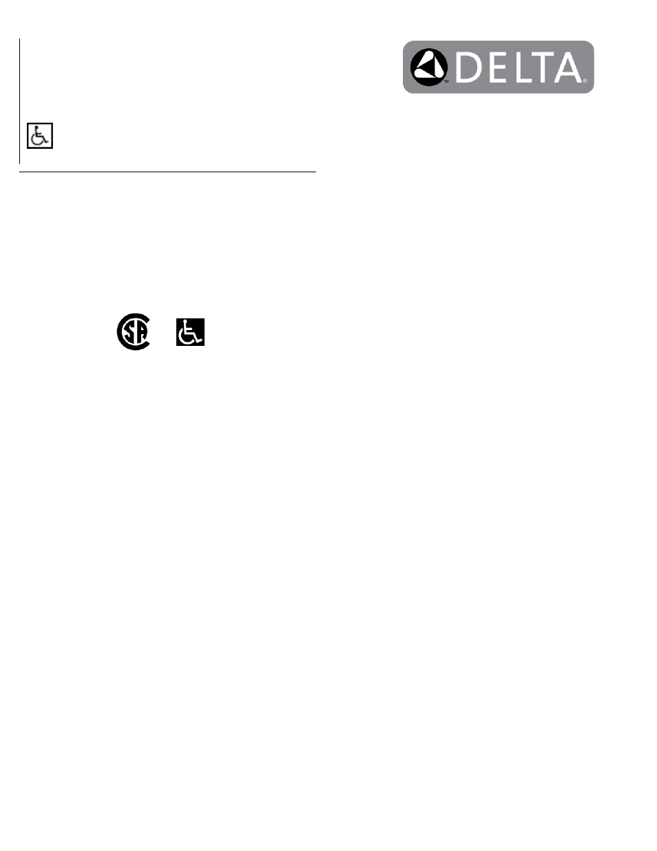 Factory Direct Hardware Delta DEMD-86505 User Manual | 2 pages