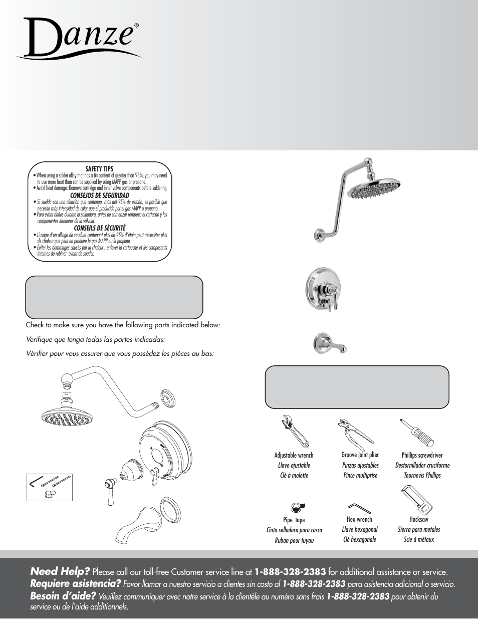 Factory Direct Hardware Danze D510155T Sheridan User Manual | 6 pages