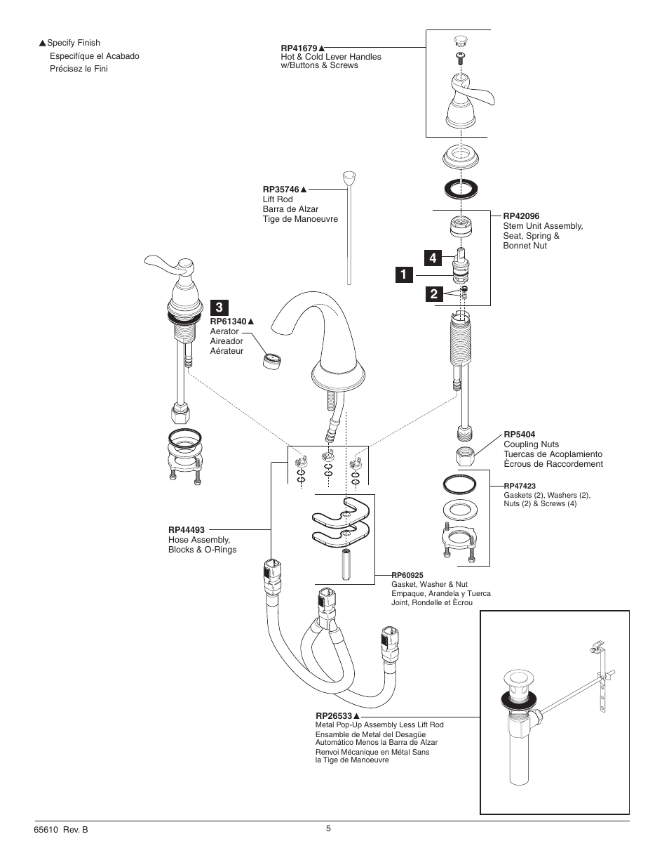 Factory Direct Hardware Delta B3596LF User Manual | Page 5 / 6