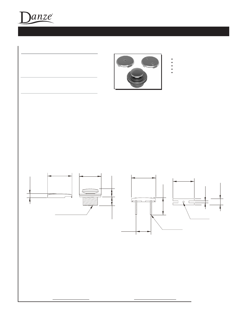 Factory Direct Hardware Danze D490650 Touch-Toe User Manual | 1 page