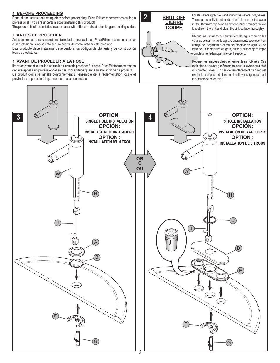 Pfister F-042-NK00 User Manual | Page 3 / 6
