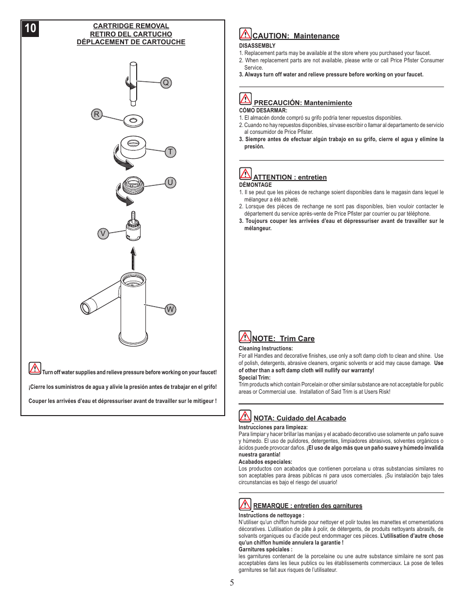 Pfister F-042-NK00 User Manual | Page 5 / 6