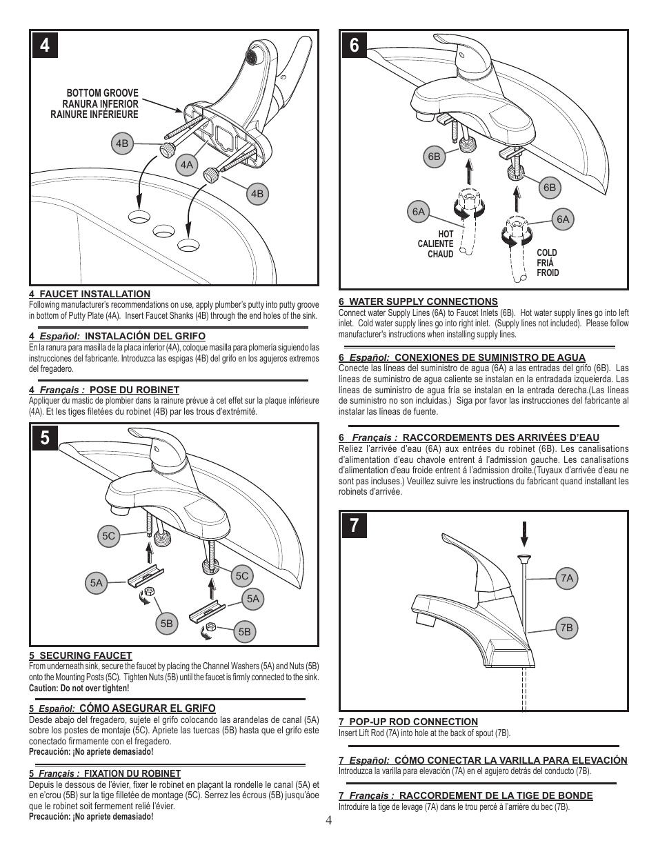 Pfister G142-800K User Manual | Page 4 / 6