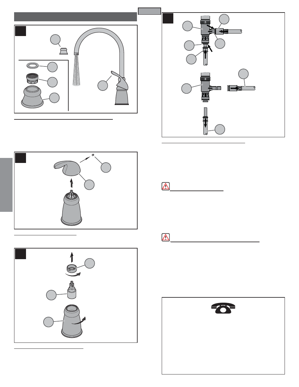 Fr a n fran çç a is ais, Maintenance & care, Entretien et soins | Pfister GT26-4CBS User Manual | Page 16 / 18