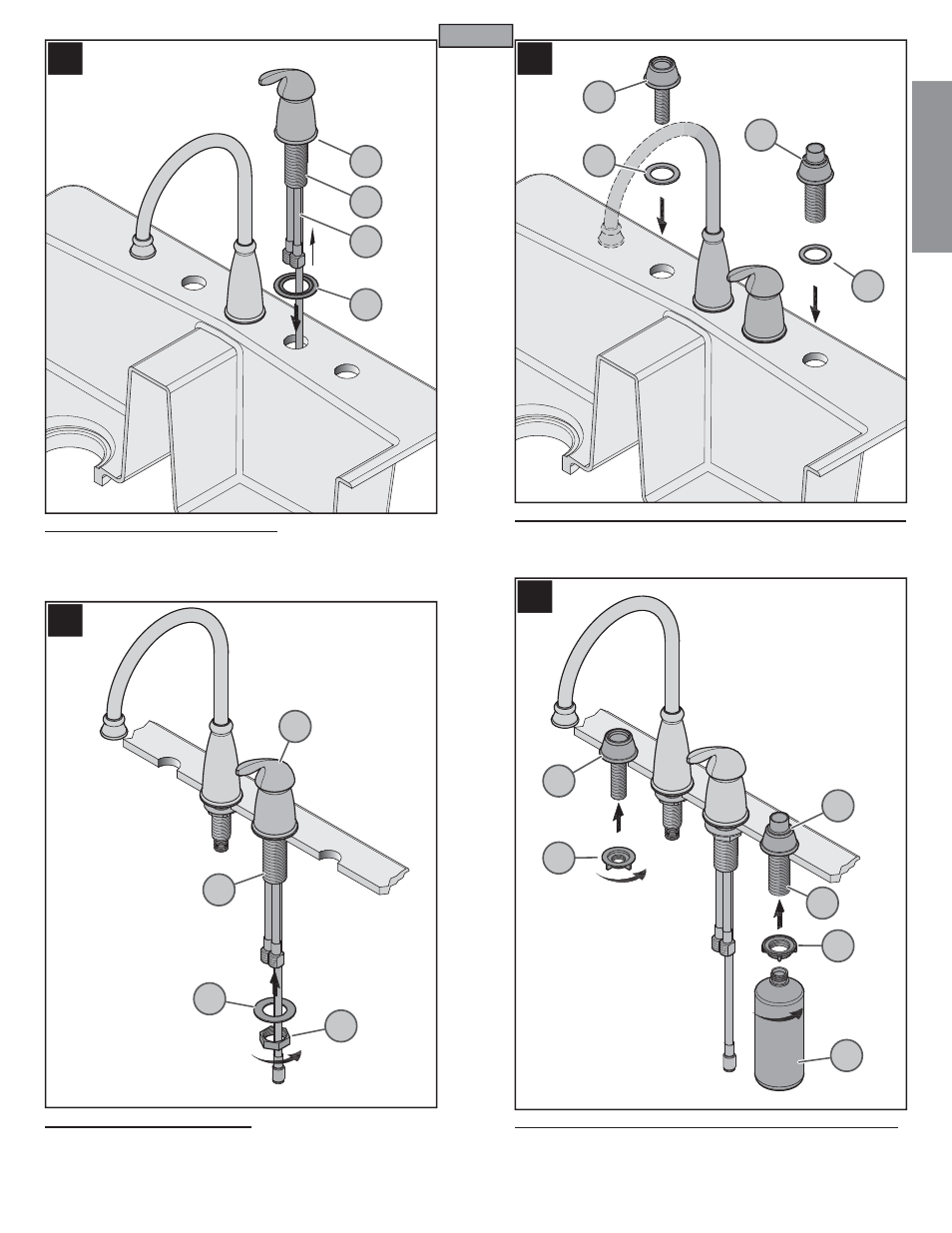 En g l is h english | Pfister GT26-4CBS User Manual | Page 3 / 18
