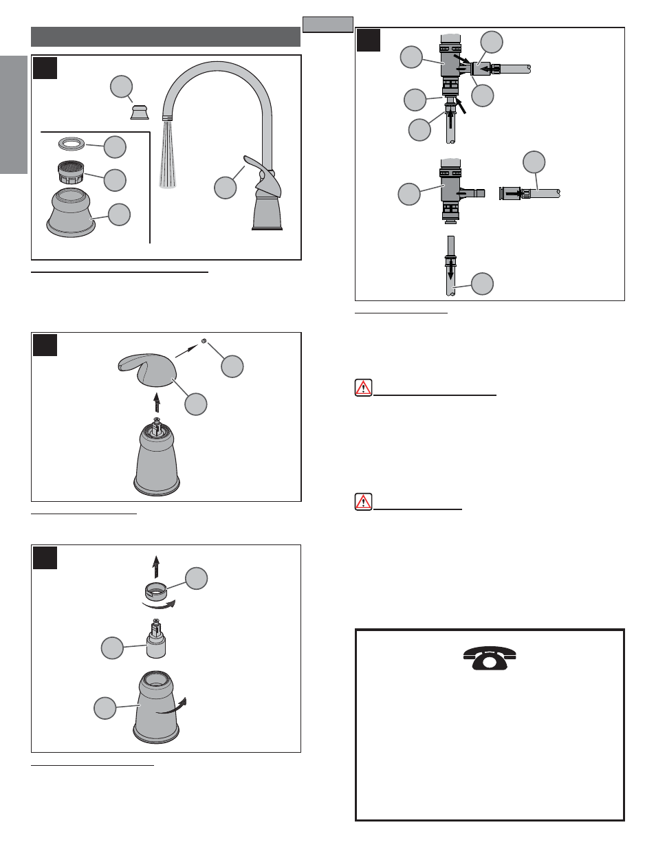 En g l is h english, Maintenance & care | Pfister GT26-4CBS User Manual | Page 6 / 18