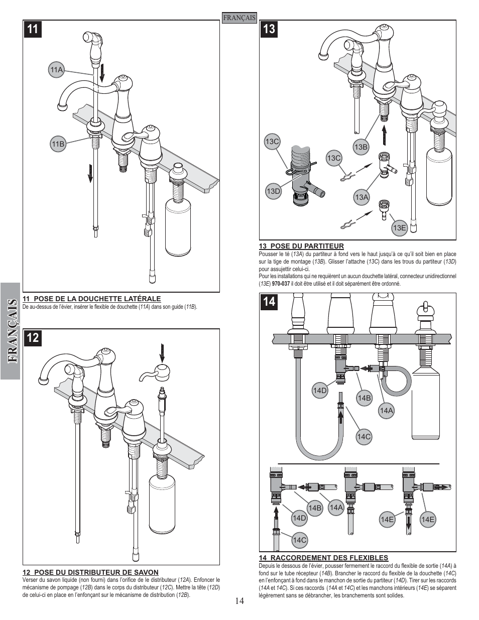 Fran ç ais | Pfister GT26-3NSS User Manual | Page 14 / 18