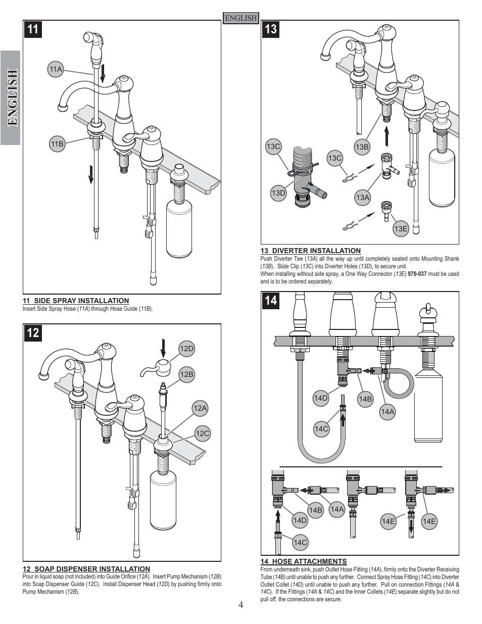 English | Pfister GT26-3NSS User Manual | Page 4 / 18