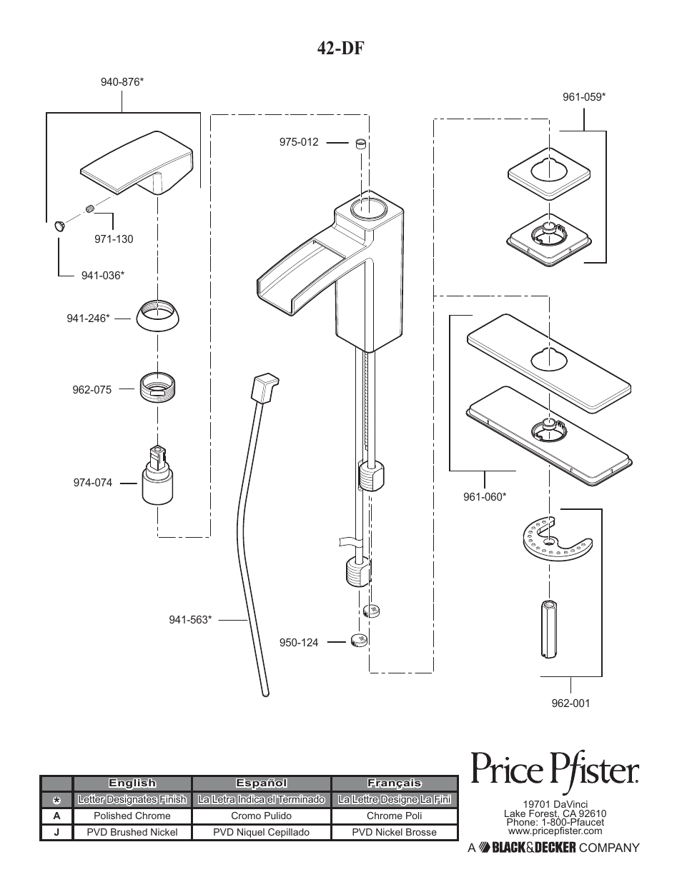 Pfister GT42-DF0K User Manual | Page 12 / 12