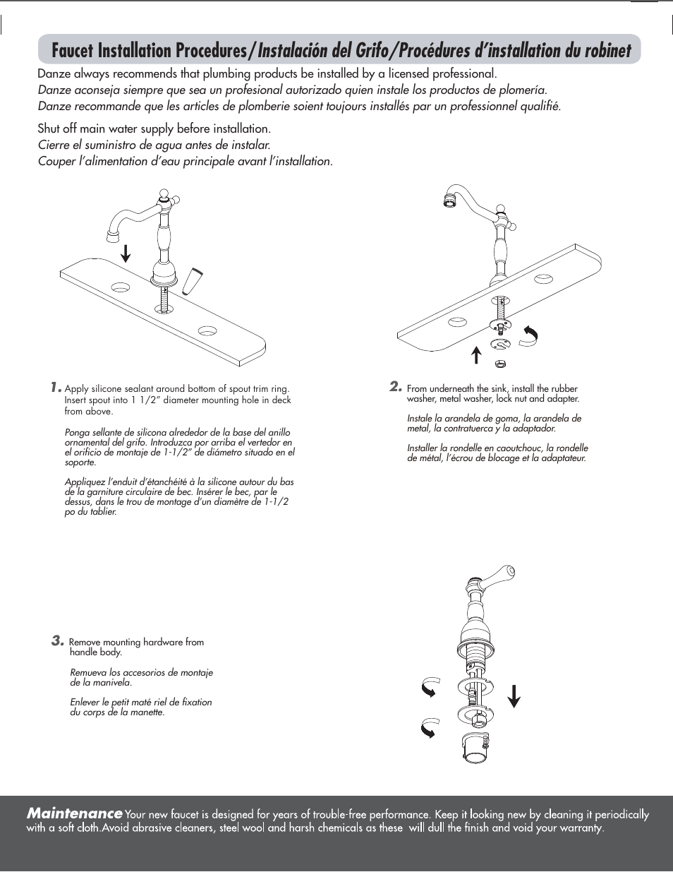 Factory Direct Hardware Danze D304057 User Manual | Page 2 / 8