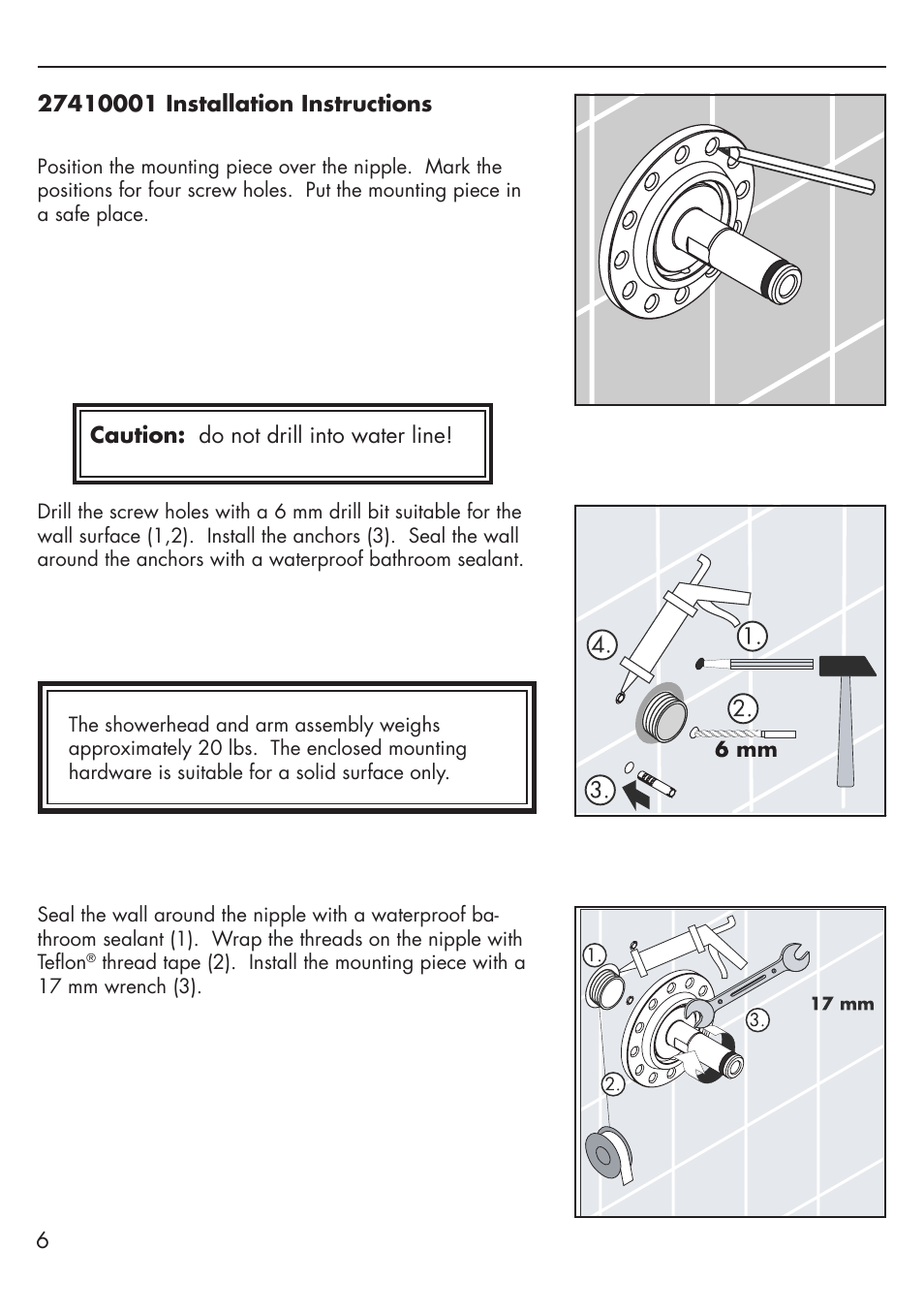 Factory Direct Hardware Hansgrohe 27410001 Raindance User Manual | Page 6 / 12