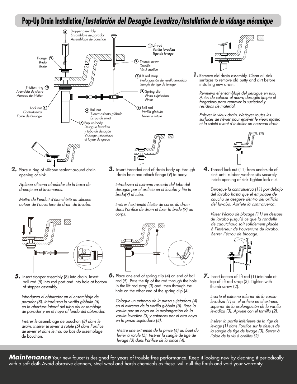 Maintenance | Factory Direct Hardware Danze D304055 User Manual | Page 4 / 6