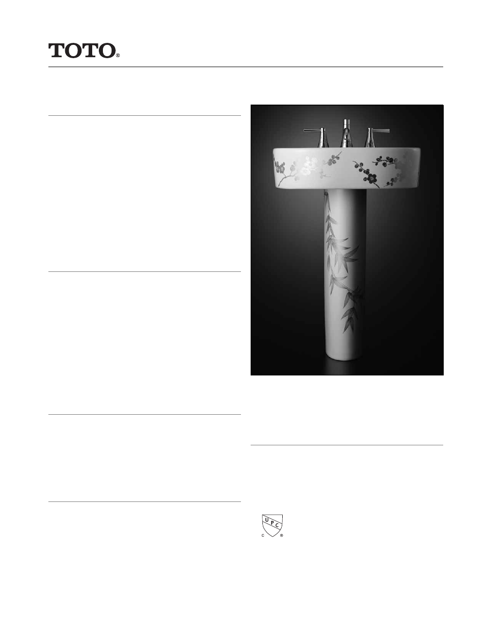 Factory Direct Hardware Toto LT790.8#01-SH User Manual | 2 pages