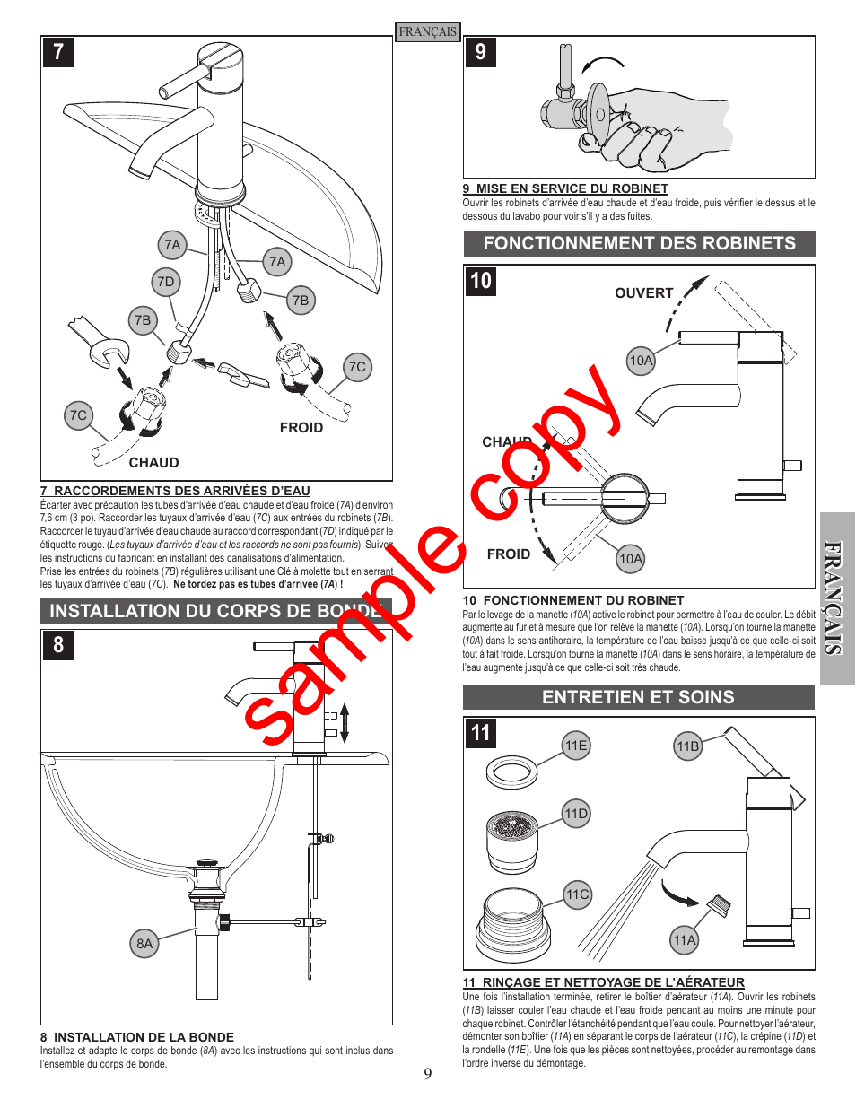 Sample copy | Factory Direct Hardware Pfister GT42-N00 User Manual | Page 9 / 12