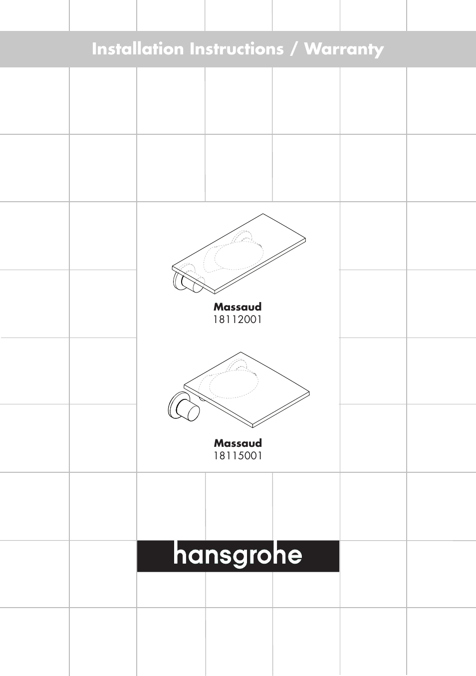 Factory Direct Hardware Hansgrohe 18115001 User Manual | 12 pages