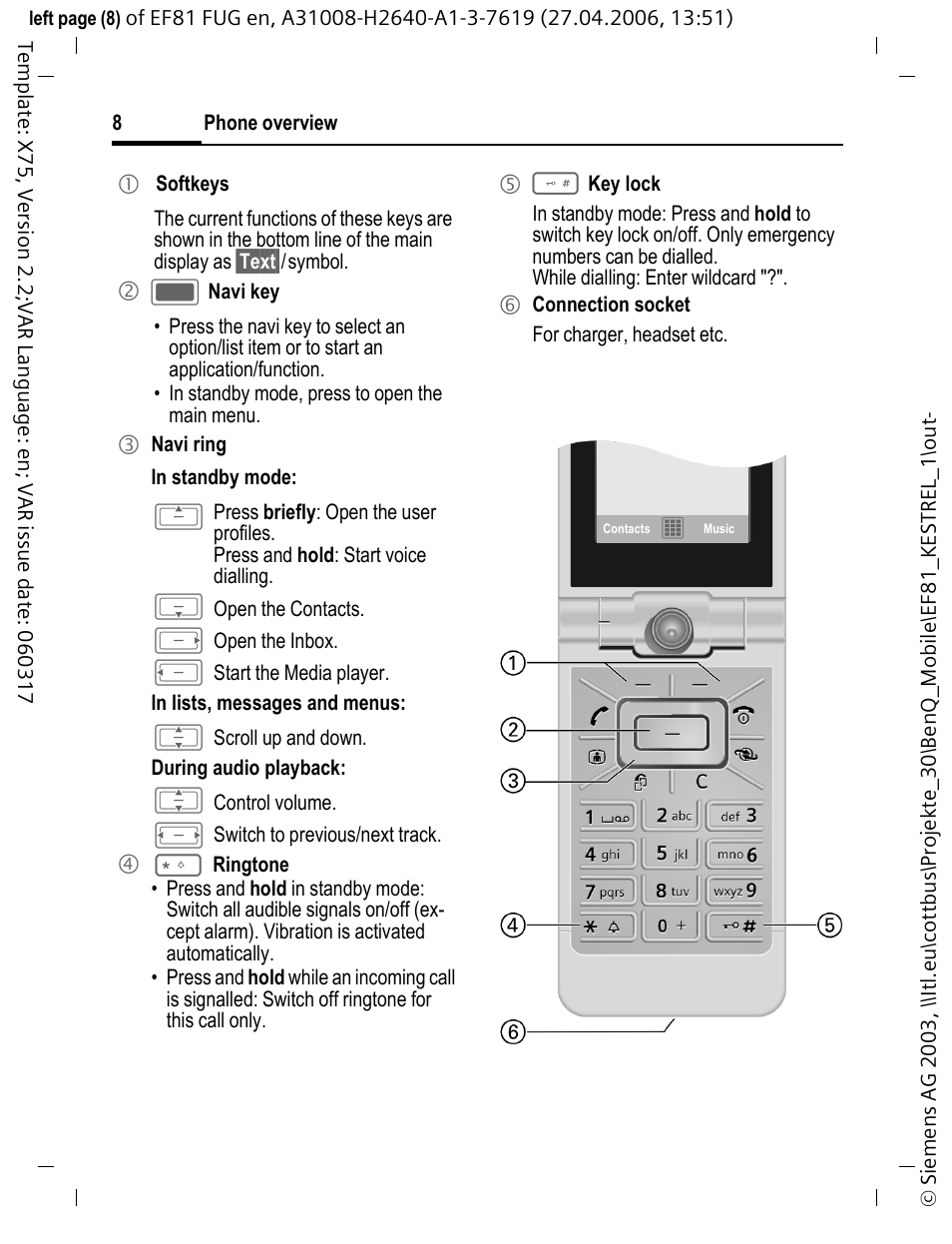 BenQ-Siemens M81 User Manual | Page 9 / 155