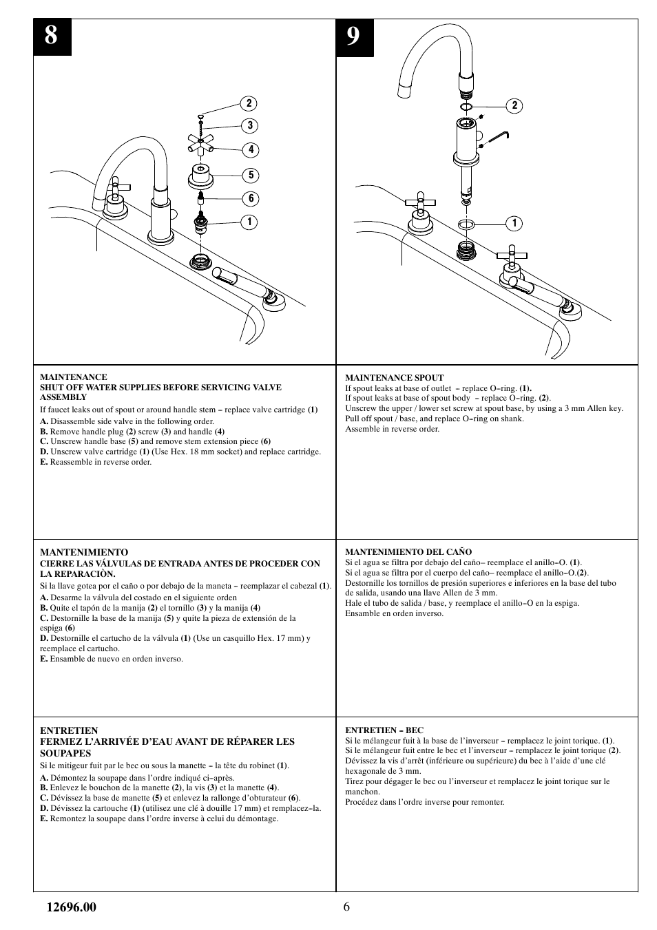 Factory Direct Hardware Brizo 6716813 Trevi User Manual | Page 6 / 10