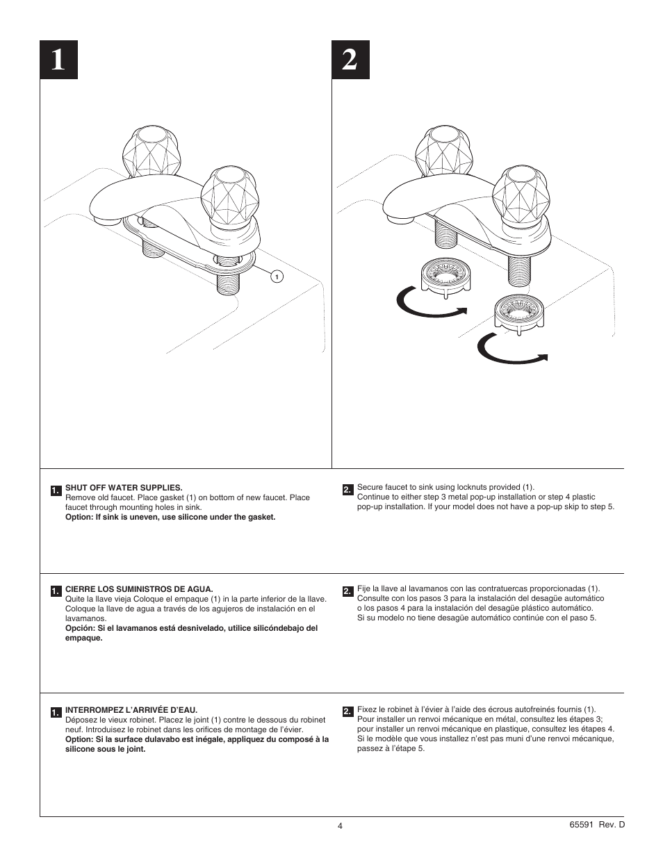 Factory Direct Hardware Delta B2512LF User Manual | Page 4 / 8