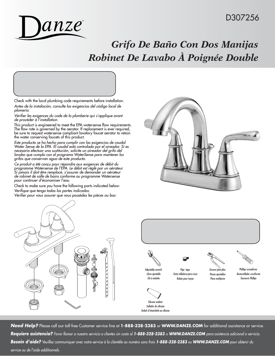Factory Direct Hardware Danze D301056 User Manual | 4 pages