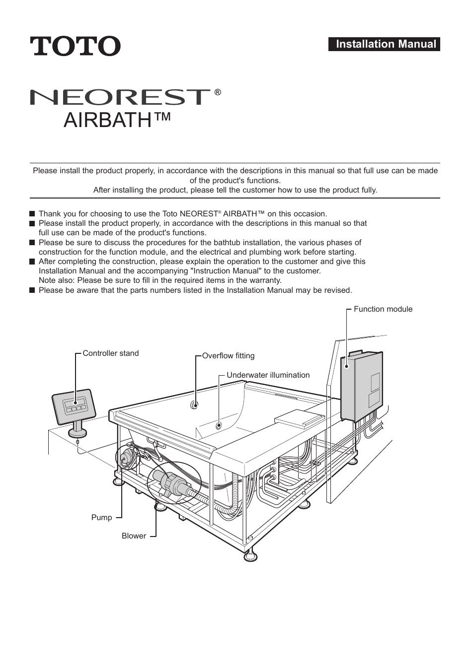 Factory Direct Hardware Toto ABA990X#01FCP User Manual | 40 pages