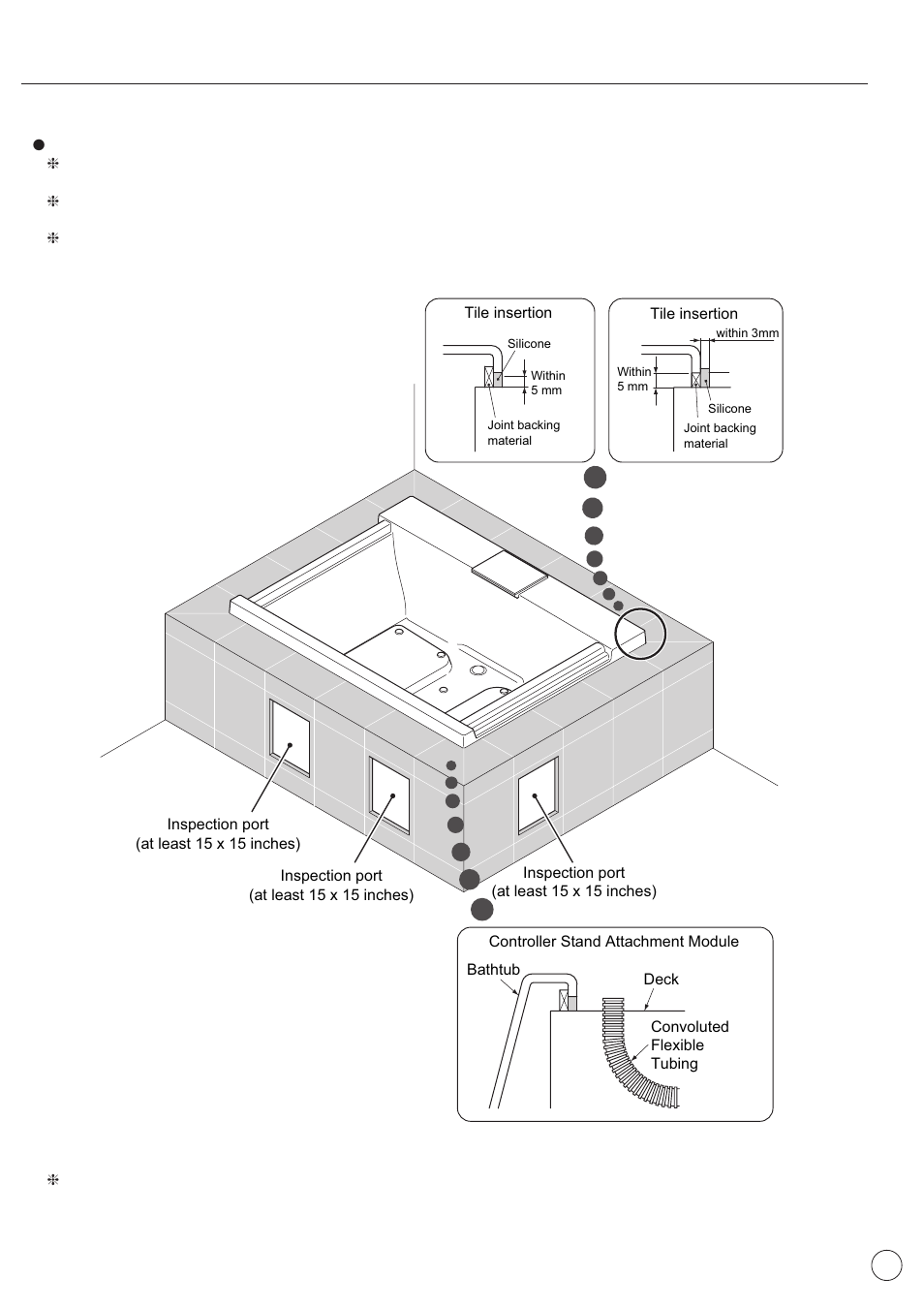 4) finishing the tiles | Factory Direct Hardware Toto ABA990X#01FCP User Manual | Page 21 / 40