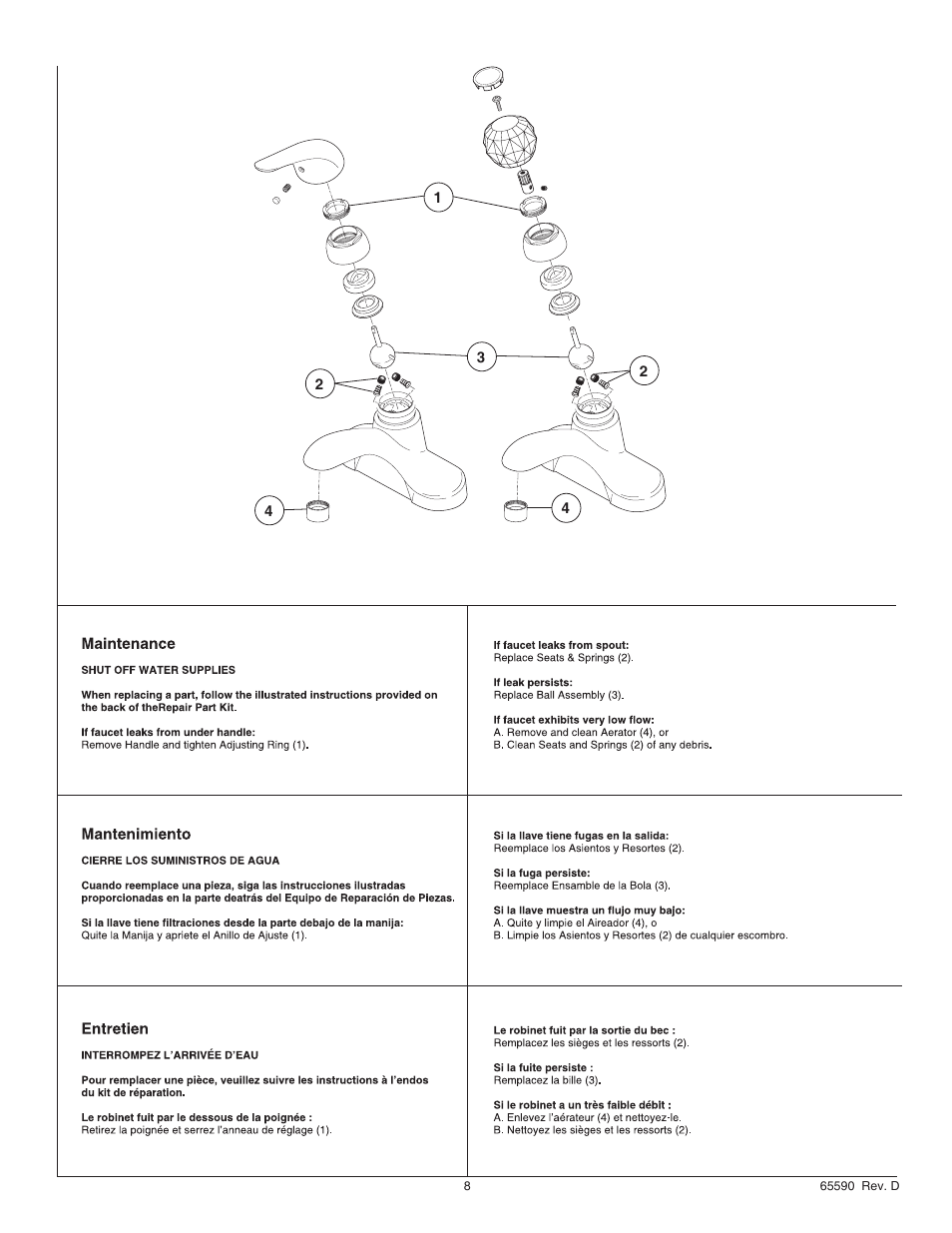 Factory Direct Hardware Delta B512LF User Manual | Page 8 / 8