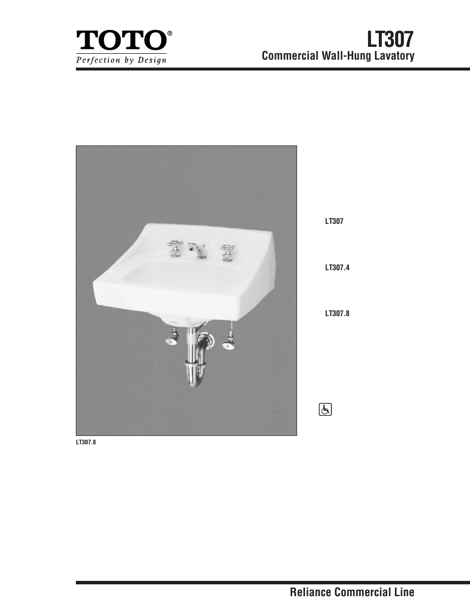 Factory Direct Hardware Toto LT307 User Manual | 2 pages