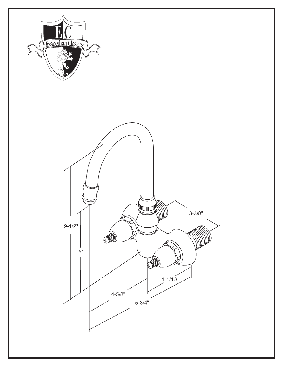 Factory Direct Hardware Elizabethan Classics ECTW37 User Manual | 1 page