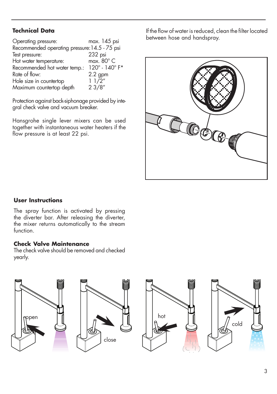 Factory Direct Hardware Hansgrohe 10820001 Axor Starck User Manual | Page 3 / 8