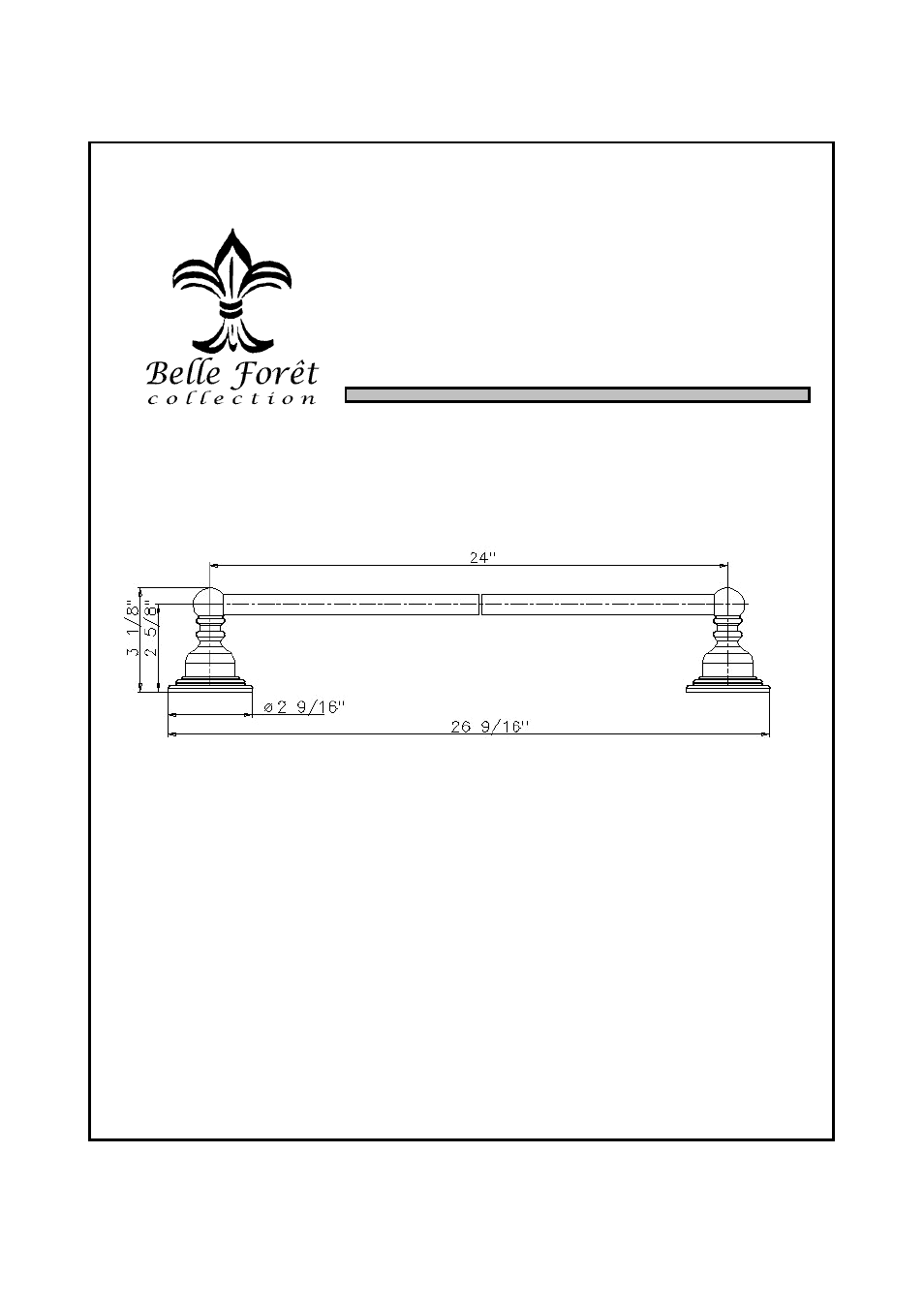 N24tb | Factory Direct Hardware Belle Foret N24TB Traditional User Manual | Page 2 / 2