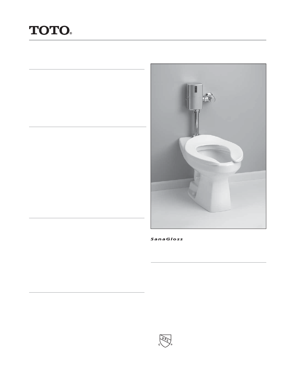 Factory Direct Hardware Toto CT705EN 1.28GPF User Manual | 2 pages