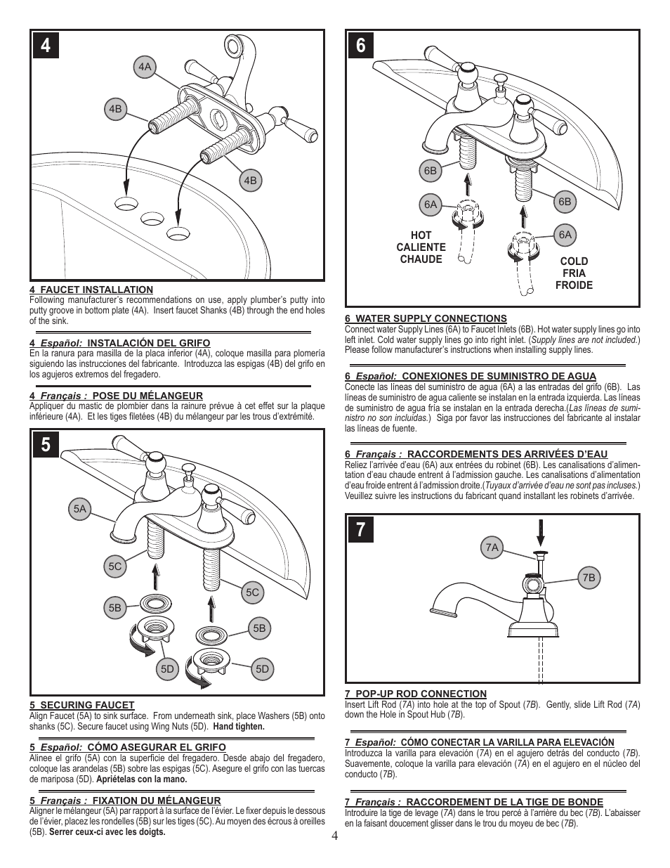 Factory Direct Hardware Pfister G148-600 User Manual | Page 4 / 6