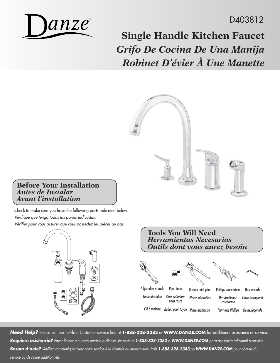 Factory Direct Hardware Danze D409012 Melrose User Manual | 6 pages