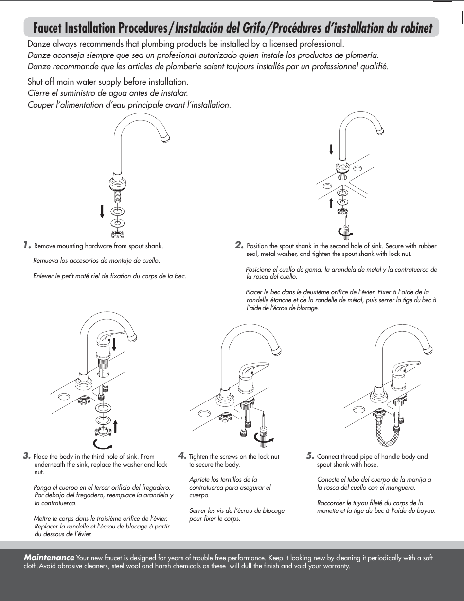Factory Direct Hardware Danze D409012 Melrose User Manual | Page 2 / 6