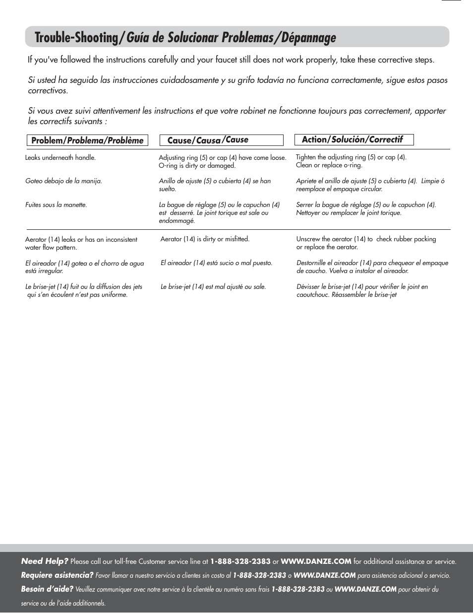 Factory Direct Hardware Danze D409012 Melrose User Manual | Page 5 / 6