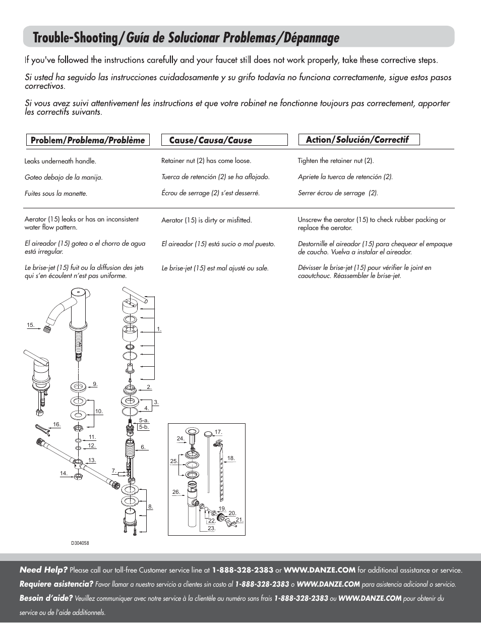 Factory Direct Hardware Danze D304058 User Manual | Page 7 / 7