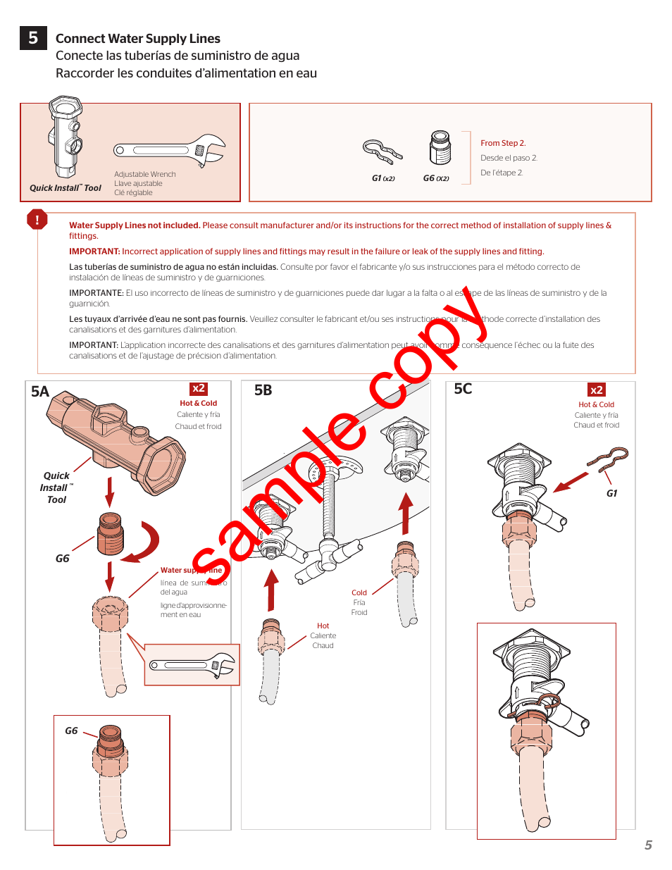 Sample copy | Factory Direct Hardware Pfister F-049-DEC User Manual | Page 5 / 7