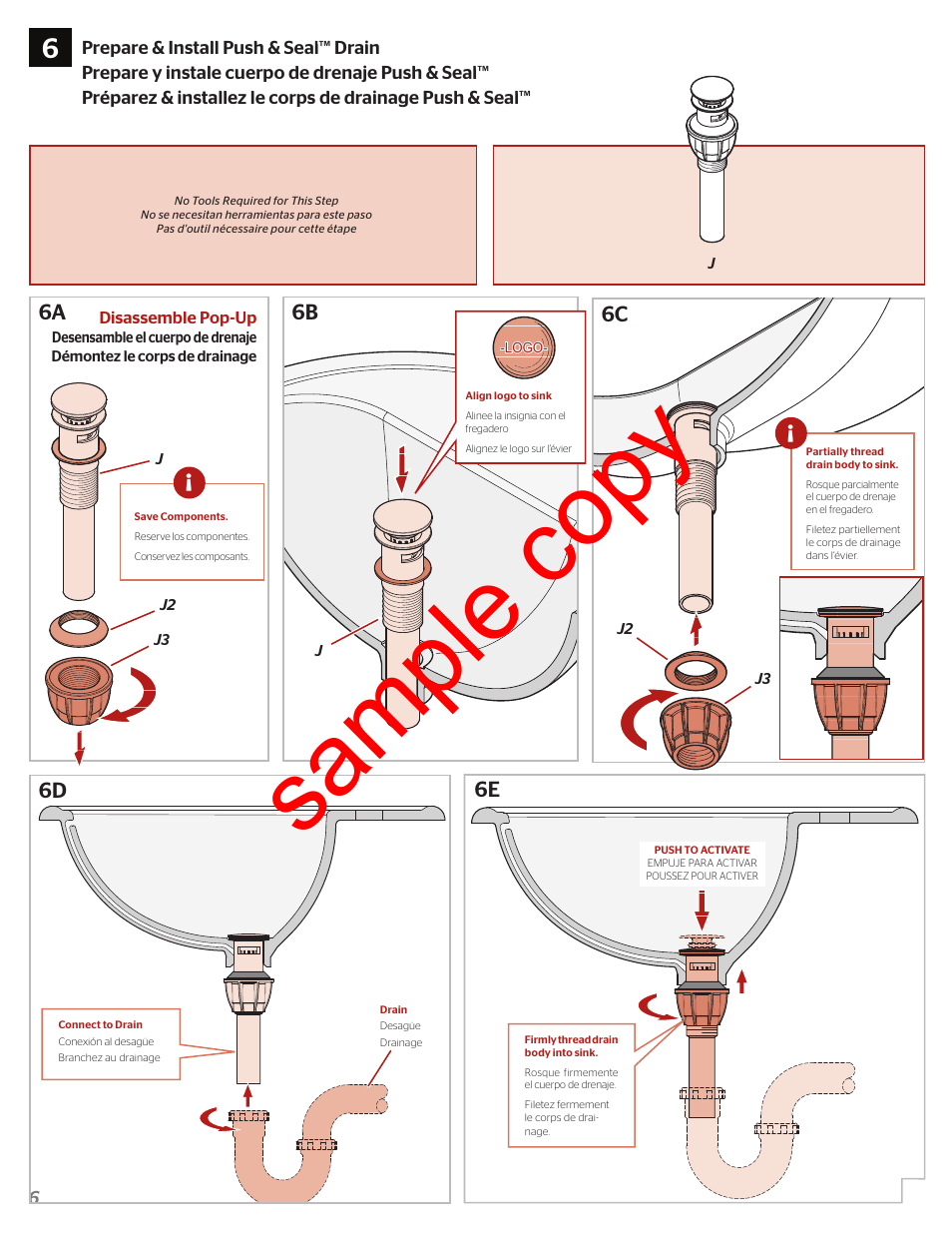 Sample copy | Factory Direct Hardware Pfister F-049-DEC User Manual | Page 6 / 7