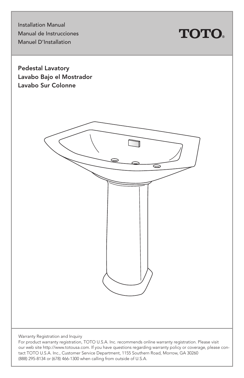 Factory Direct Hardware Toto LT960 User Manual | 9 pages
