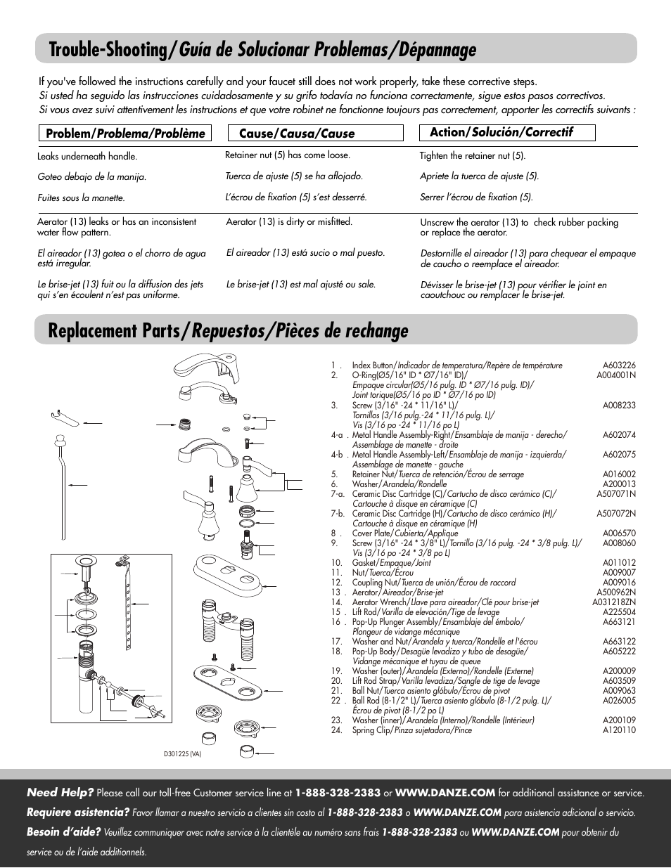 Factory Direct Hardware Danze D301025 User Manual | Page 4 / 4