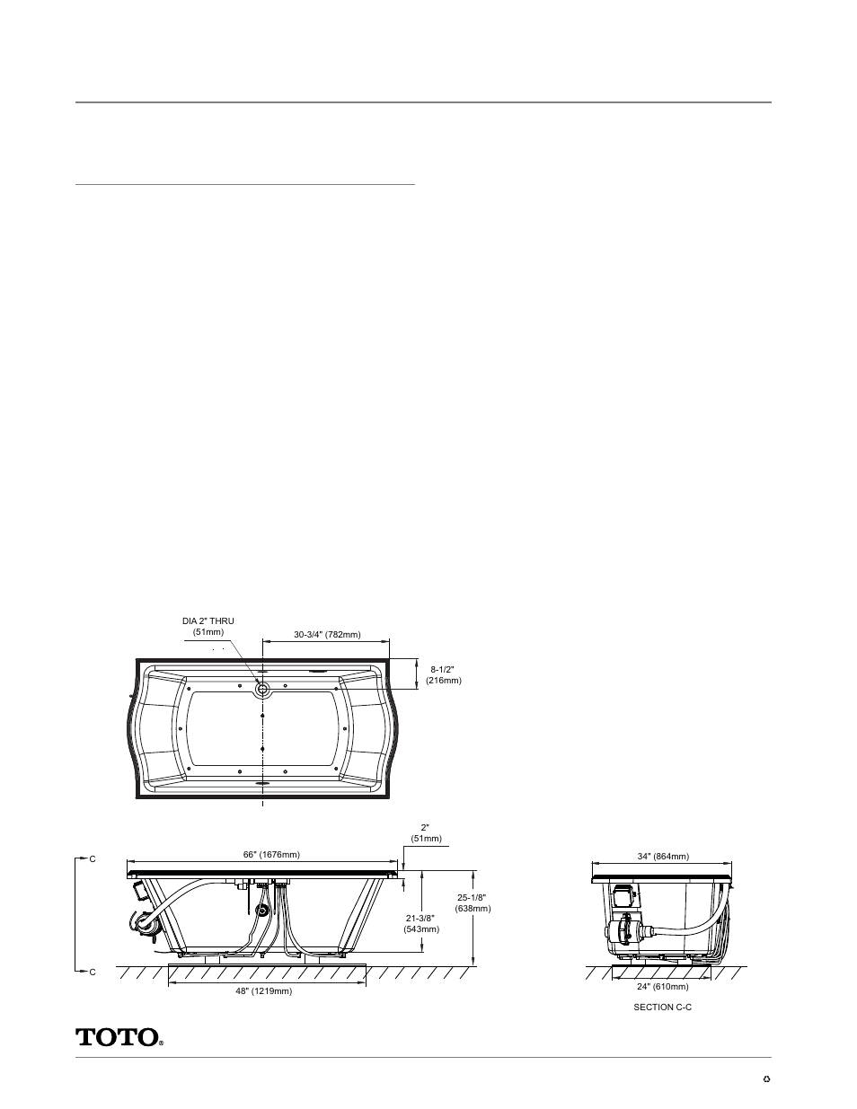 Aba785, Clayton, 66" x 34" air bath | Specifications | Factory Direct Hardware Toto ABA785RL User Manual | Page 2 / 2