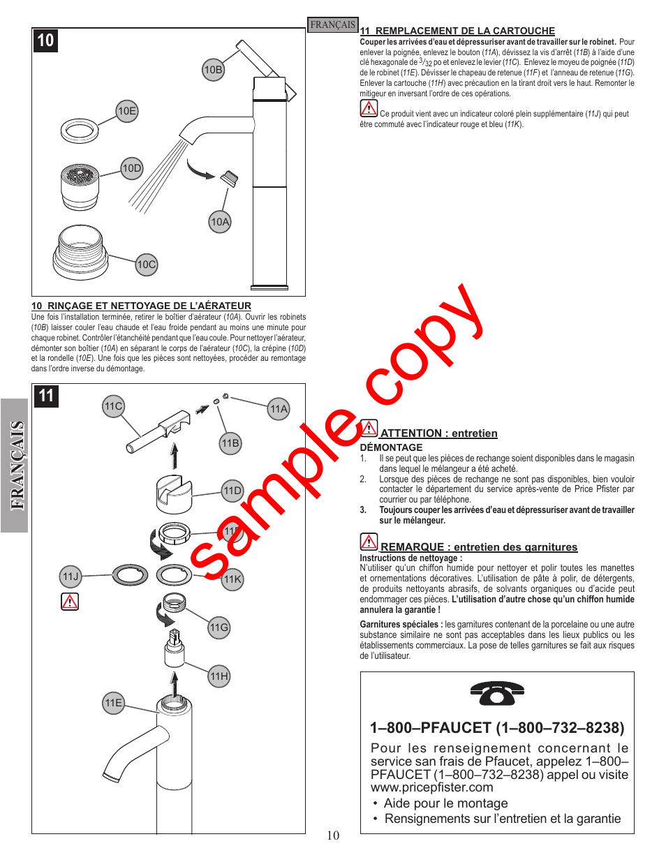 Sample copy | Factory Direct Hardware Pfister GT40-N00 User Manual | Page 10 / 12