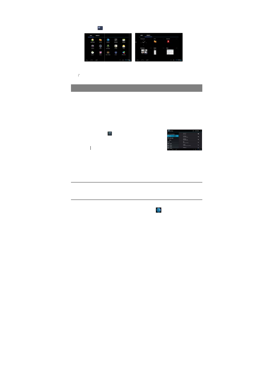 Access, Sing inter, Rnet | Alcatel ONE TOUCH T10 User Manual | Page 6 / 20