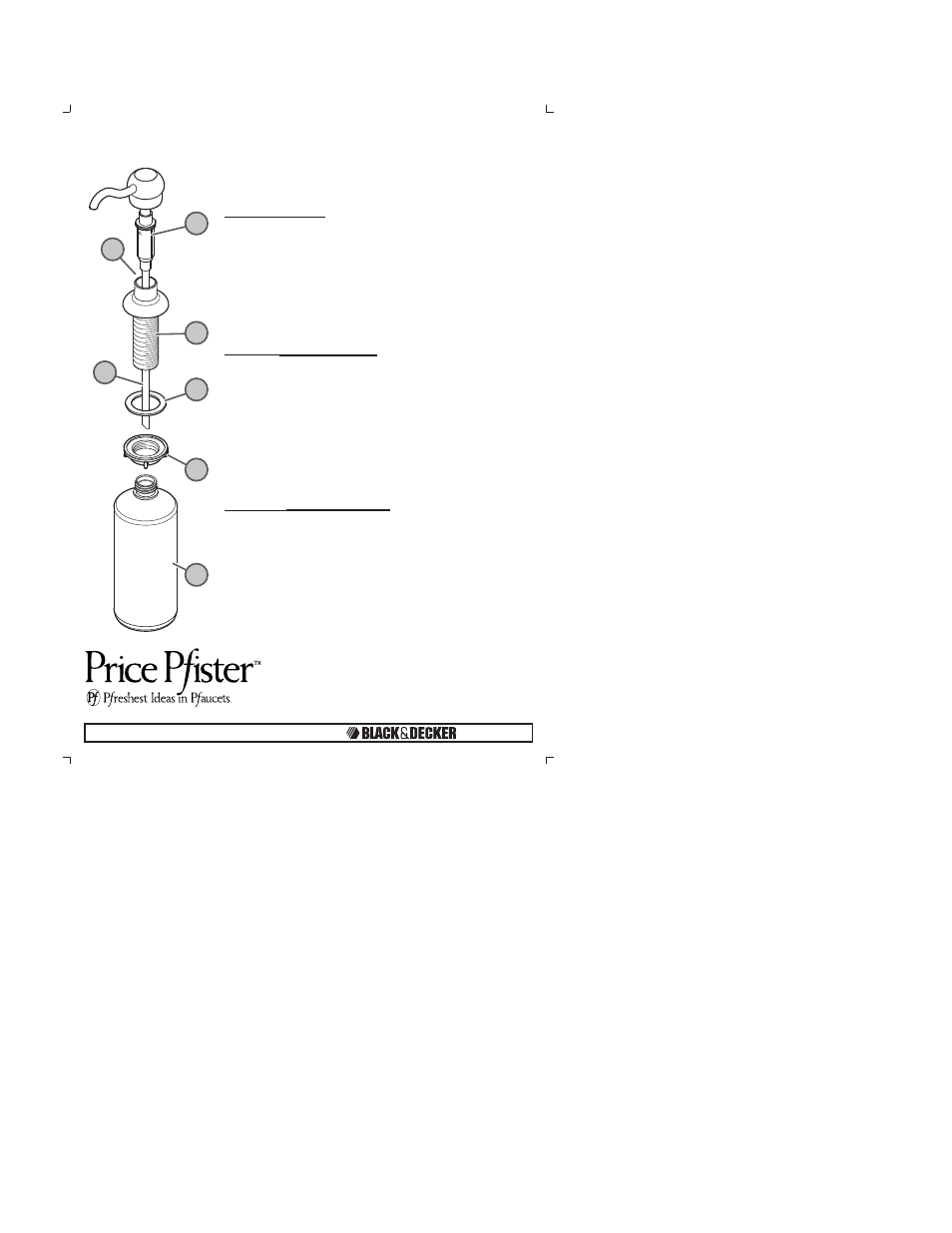 Pfister KSD-M1SS User Manual | 1 page